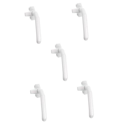DIYEAH 5 Stück Fenster Zubehör Fensterkurbel tauschen Fensterkurbelmechanismus Fensterbeschläge Griffe Ersatzflügelantrieb Ersatz-Fenstergriff Aluminiumlegierung Weiß