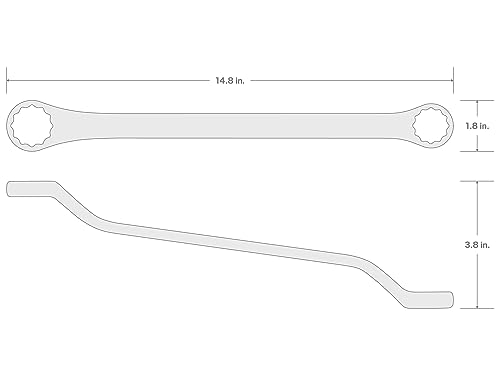 Image of TEKTON 30 x 32 mm 45-Degree Offset Box End Wrench | WBE24330