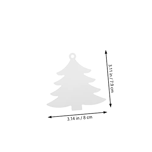 VILLCASE 4 Peças Enfeite De Sublimação De Alumínio Enfeites De Transferência De Calor De Natal Subli