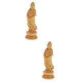 bouddha rieur statue bois Figurine avalokitesvara - elle peut également être offerte à vos amis bouddhistes comme cadeau créatif, et ils aimeront votre cadeau.