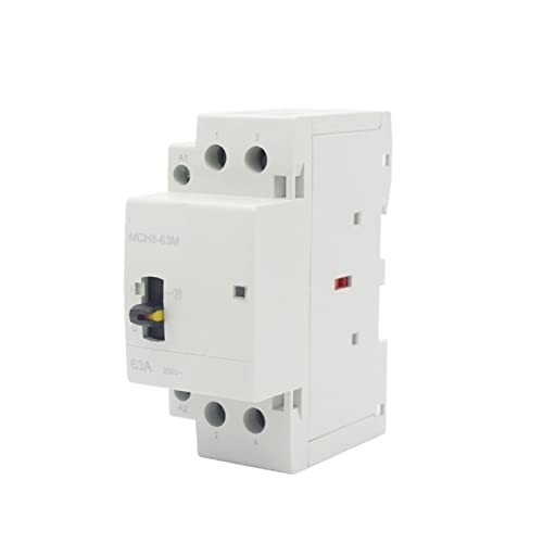Contacteur modulaire 63A 2P 230V Din Rail avec commande manuelle interrupteur MC H8-63M - 3