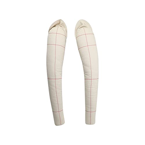 DE-LIANG Dress Form's Pattern Sewing Arms for Men,Adult Male Soft Cotton Arms for Full Body Tailor Mannequin, Fitting Mannequin's Arms 65cm, Draping Male Cotton Soft Arms,Size 96, Beige 1 Pair