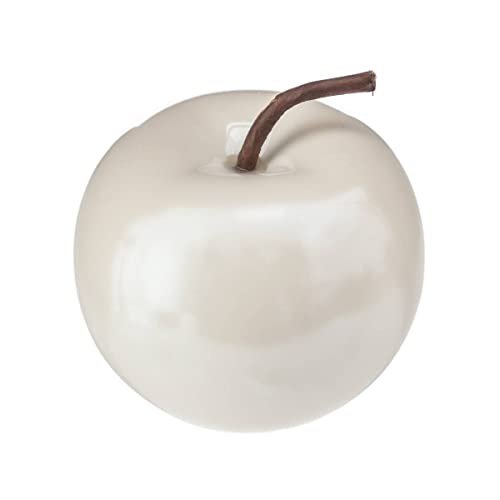 Atmosphera - Pomme déco - céramique - D8-5 cm - Perle