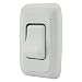 American Technology Components Single SPST On-Off Switch with Bezel, 12-Volt, for RV, Trailer, Camper (White)