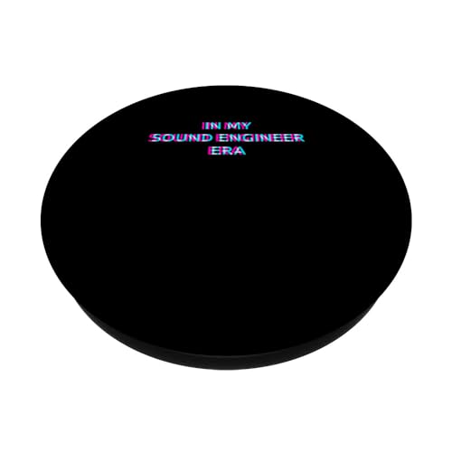 In My Sound Engineer Era 80s Retro Style PopSockets Swappable PopGrip, Black - Image 2