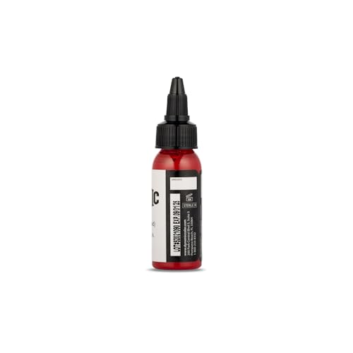 Image of Dynamic Color Burgundy Red Tattoo Ink, Made in USA Since 1990, 1 oz | Sterilized and lot-numbered for full traceability; established American brand trusted by artists worldwide