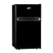 Price comparison product image SIA AMZUFF01BL 88L Freestanding Under Counter Fridge Freezer, 2 Door, 4* Freezer Rating, E Rated, Black, 2 Year Parts & Labour Guarantee