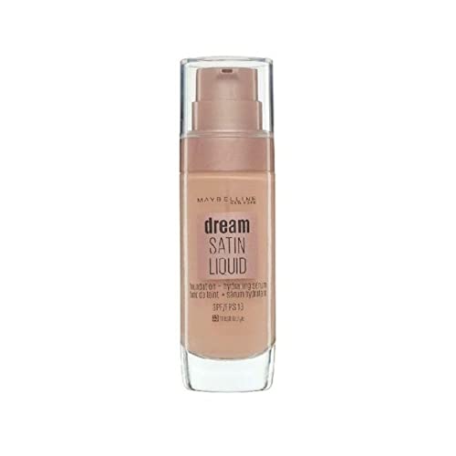 Maybelline Foundation, Dream Radiant Liquid Hydrating Foundation with Hyaluronic Acid and Collagen - Lightweight, Medium Coverage Up to 12 Hour Hydration - 33 Fresh Beige