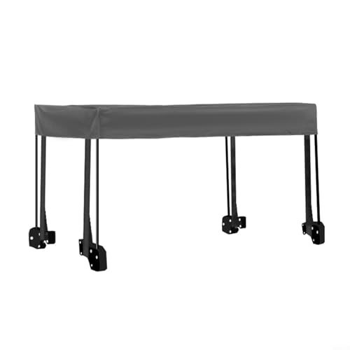 Micpointik Auvent solaire pour chariot pliable, tissu Oxford 600D imperméable, protection UV, accessoire pour chariot de jardin, idéal pour le camping et le...