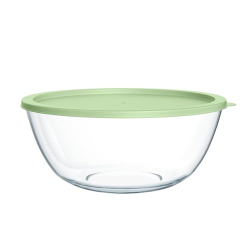Comparison: Best Bowls For Sourdough 7 Quald Extra Large Glass Mixing Bowls Clear Glass Salad Cooking Bowls for Kitchen Salad Bread Storage (4.7Qt)
