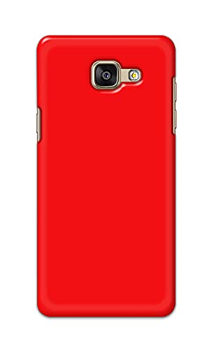 Image of PRINTFIDAA Printed Hard Back Cover Case for Samsung Galaxy A5 2016 Back Cover (Plain Red) -1803
