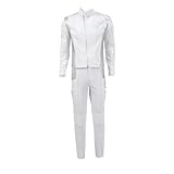Adult Discovery Costumes Mens Command Science Operations and Engineering Uniform Outfit Halloween Cosplay Costume (White, 2XL)