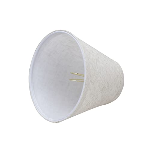 Image of Aspen Creative 32106-2A, Hardback Empire Clip-On Chandelier Lamp Shade, Flaxen, 3 inch Top x 6 inch Bottom x 5 inch Slant Height, Set of 2