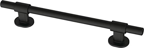 Franklin Brass 5 Pack Matte Black Cabinet Handles Adjustable Drawer Pulls for Kitchen Cabinet Knobs Dressers and Cupboards Fits 1-3/8 to 6-5/16 inch (35–160mm) Hole Center | Adjusta-Pull™ by Franklin Brass - Used condition - US$24.86