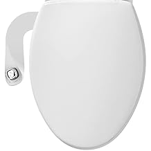 Bio Bidet by Bemis Caswell Toilet Seat with Perfect Fit, Fresh Water Spray, Non-Electric, Easy to Install Bidet, ELONGATED, White
