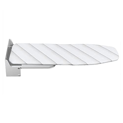 ZHOUHONG Hiding Ironing Board Wall Mounted Ironing Board,Folding Away Metal Iron Table, 180° Rotatable Space Saving With Heat Resistant Ironing Cover Foldable Ironing Station(Color:white)