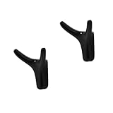 INOOMP 2 Stück Moderner Haken aus Zinklegierung Multifunktionale Wandaufhängung für Mäntel Handtücher Taschen Platzsparender Garderobenhaken für Bad Schlafzimmer Flur