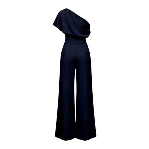 Mono de mujer elegante de pierna ancha en algodón y lino ligero entallado 6