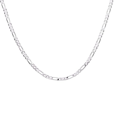 Collier à chaîne mince 4 mm maille robuste de 16 à 30 pouces