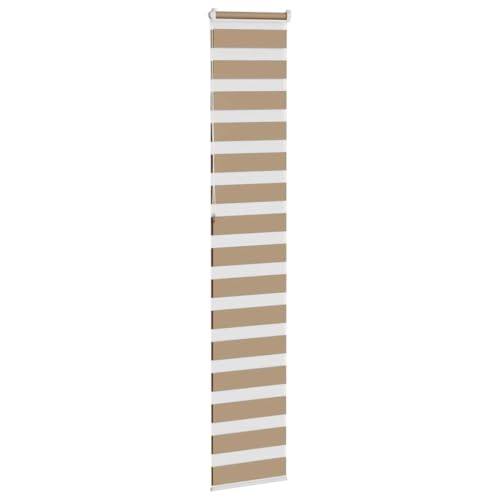 Store zébré marron sable 45,9 cm en polyester à enroulement - 5