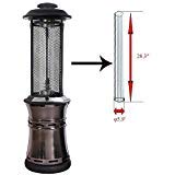 Viemoi Glass Tube Replacement 28.3" Tall ø5.9 Patio Heaters Quartz Glass Tube Replacement for Residential Heater