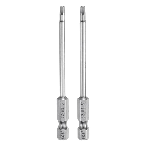 QUARKZMAN 2pcs Foret à Tête Hexagonale 2.5mm (H2.5) Métrique 1/4