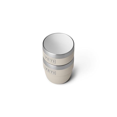 Image of YETI Rambler 4 oz Stackable Cup, Stainless Steel, Vacuum Insulated Espresso /Coffee Cup, 2 Pack