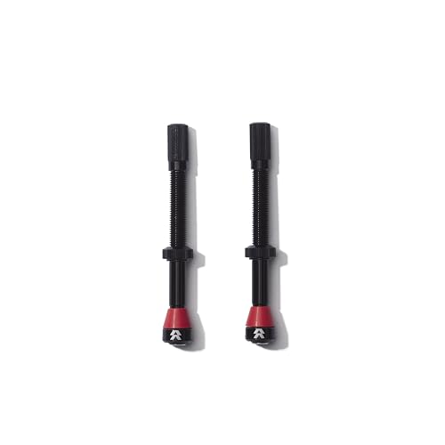 Reserve Wheels - Válvulas de pneu sem câmara de ar Fillmore - Par preto de 70 mm - para rodas sem câ