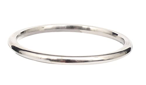 Image of ROUND Metallic Stainless Steel Kada for Men 5 mm thickness (NO EDGES)