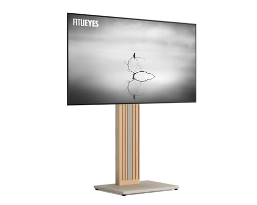 FITUEYES DESIGN 木製テレビスタンド 和風 32～65インチ対応 強化ベース 首振り 壁寄せ TVスタンド ハイタイプ 高さ調節可能 耐荷重40kg ZENシリーズ
