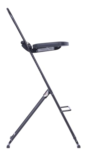 Vestil CPRO-800LP Steel Height Ergonomic Worker Chairs 18.5 In. to 35 In. 220 Lb. Capacity Black