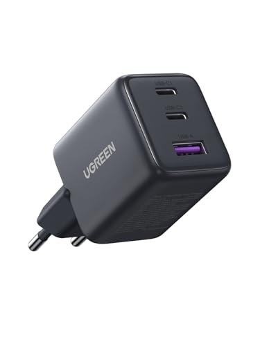UGREEN Cargador USB C 30 W, Adaptador iPhone de 3 Puertos (2C+1A) GAN II Compatible con iPhone 17 Pro MAX Air 16/15/14; Galaxy S25/S24; Google...