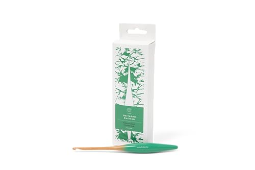 Image of mindfulknits Premium Ergonomic Beech Wood Crochet Hook - Size US 7, 4.5mm - 15cm Length - Wooden Crochet Hook - Knitting & Crochet Supplies for Crafting Relaxation & Stress Relief (4.5mm)