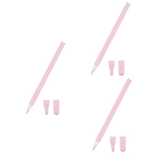 Funda de silicona para lápiz digital iPencil con capuchón redondo y tapas protectoras