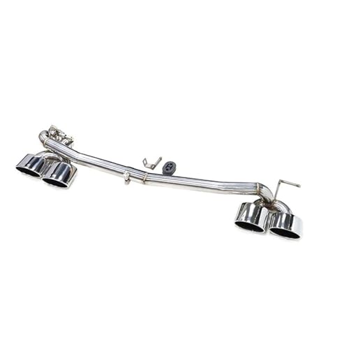 Tubo Escape Trasero Modificación Del Tubo De Escape Para Benz W204 C180 C260 C200 Versión Mejorada Silenciador De Punta De Escape Cuádruple C63(22cm Silver)