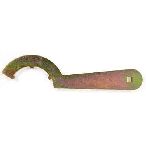 JEGS Steel Spanner Wrench Set | Uses 3/8 Inch Ratchet/Breaker Bar | Includes 2 Wrenches | Zinc Dichromate-Plated | Made In USA