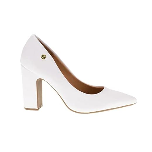 Sapato Scarpin Feminino Vizzano 1285.400 Bico Fino Macio Cor:Branco;Tamanho:40;Genero:Feminino