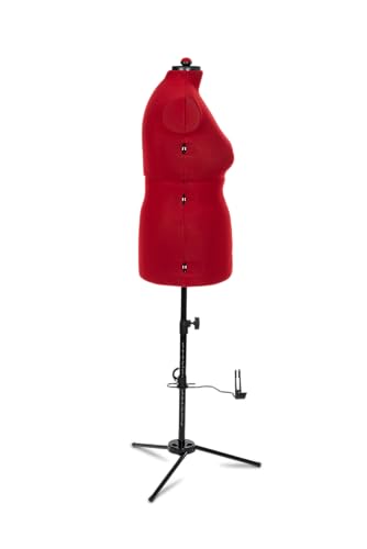 Maniquí de modistería Adjustoform Supa Fit en nailon de 8 partes rojo 4