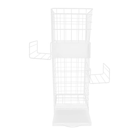 Organiseur de parapluies carré 50 cm support autoportant intérieur en métal noir
