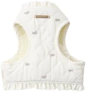 短毛シュシュ、レースフラワー(ホワイト)わんちゃん猫ちゃん用 短毛