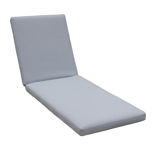 Tommy Bahama Sunbrella® Fabric 1-Piece Outdoor Knife Edge Chaise Cushion, 26" W x 77" L, Bamboo Bay Cloud
