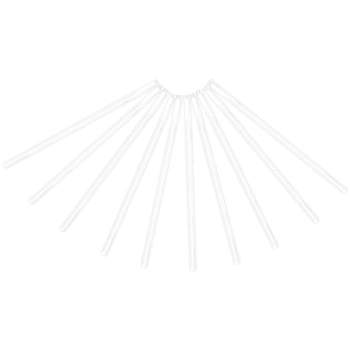 Yardwe Durable String Light Protector Tube 10pcs Meteor Shower Light Tube Plastic Shell for Outdoor Wedding Decor