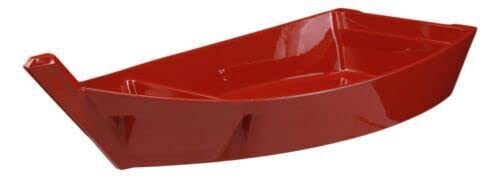 Plato para servir sushi en forma de barco rojo de 12 pulgadas miniatura 4