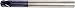 WIDIA Hanita TF4VP016016 VariMill I 4VP0 HP Finish/Rough End Mill, Ball Nose, 0.625" Cutting Diameter, Carbide, TiAlN, RH Cut, 0.625" Shank Diameter, 4FL