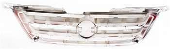 Garage-Pro Grille Assembly Compatible with NISSAN ALTIMA 2002-2004 Chrome Shell/Painted-Dark Gray Insert