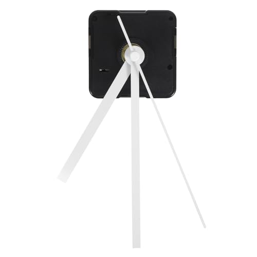 SEWACC Kit De Mecanismo De Reloj Silencioso Para Pared Movimiento Preciso Con Agujas Blancas Rectas Fácil Instalación Para Reemplazo Diy De Maquinaria Reloj Pared