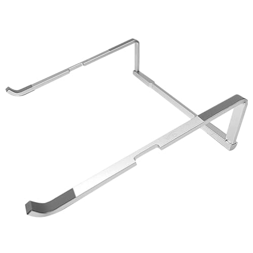 Soporte portátil plegable para laptop PRETYZOOM metálico plateado miniatura 1