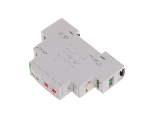Stromkontrollrelais 1-Phasen 0,6-16A AC 1P 0,5-10sek EPP-619 f&f 5908312593928