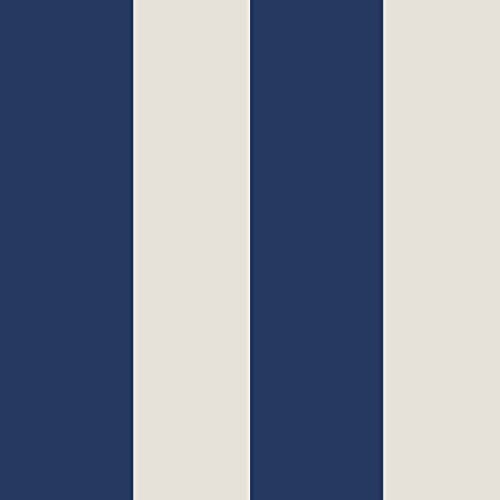 Graham & Brown Joules Harborough Stripe Coast Blue Wallpaper | Easy Paste The Wall Application | Blue Stripe Design | Eco Friendly