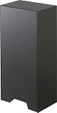 山崎実業(Yamazaki) ツーウェイ 立体マスク 収納ケース ブラック 約W14XD10.2~18.7XH30cm タワー tower 3D立体型マスク対応 マスク収納ケース 5782